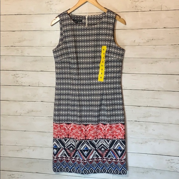 Mario Serrani Dresses & Skirts - NWT Coral/white/black print dress